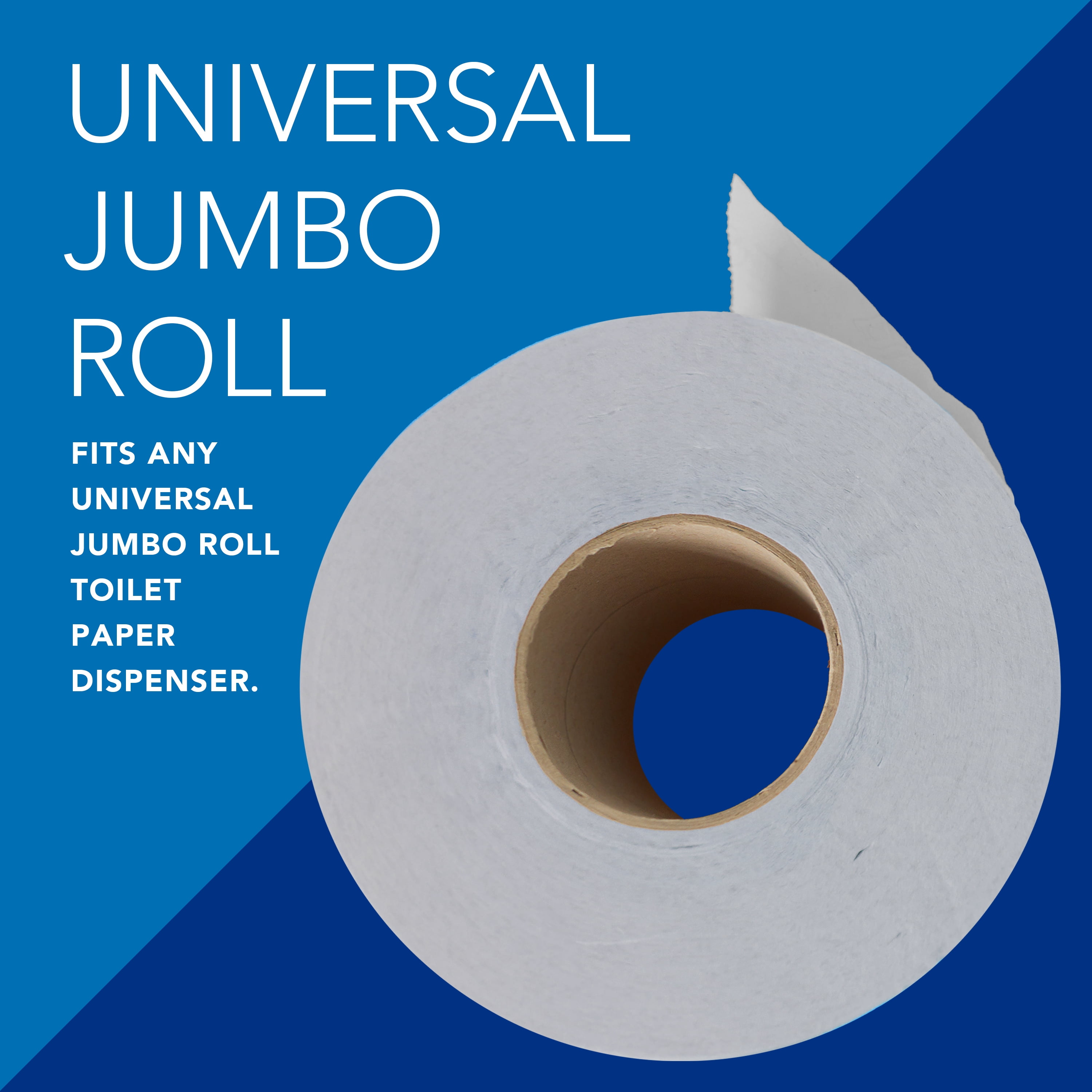 Scott Professional High-Capacity Jumbo Roll Toilet Paper, Bulk (07805), 2-Ply, Septic Safe, White, Non-Perforated (12 Rolls at 1,000' Each, 12,000'/Case)