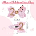 thumbnail image 5 of Hair Clips for Baby Girls Hair Bows - 2nd Birthday Baby Hair Clips Pink Bow Glitter Baby Bows, Toddler Hair Accessories Pink Bows for Hair, 5 of 7