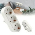 thumbnail image 2 of Multi-Outlet Socket with Round Design, Flat Plug for Space Saving, Integrated Safety Shutter, Ideal for Home, Office, And Travel Use, Multi-Socket Power Strip *1, 2 of 5