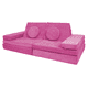 thumbnail image 1 of Dundy Plus Sillón de Actividades Modular Infantil, Sofá de Piso para Niños y Adultos, Juego para Niños y Bebés con 8 Piezas. (Rosa), 1 of 8
