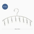 thumbnail image 3 of Percha para ropa 8 Clips Pinzas para ropa a prueba de viento de acero inoxidable Perchero para secar Tomshoo  Percha, 3 of 7