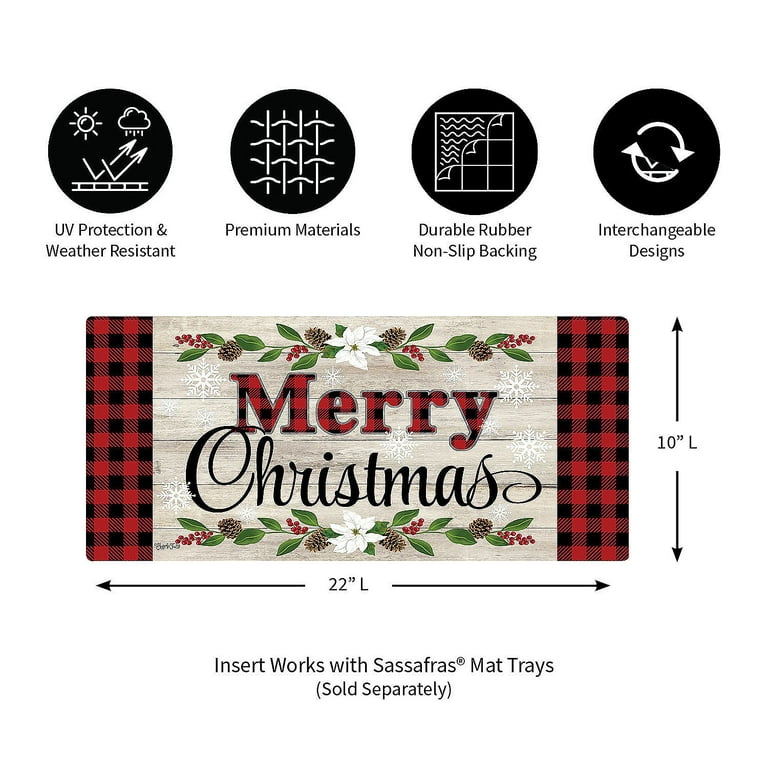 The Holiday Aisle® Efaz Sassafras Switch 22 x 10 Non-Slip Outdoor Door  Mat