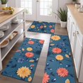 thumbnail image 2 of Pioneer Flower Floral Print Pattern Kitchen Rugs Sets Of 3,Kitchen Runner Rugs Non Skid Washable,Decorative Kitchen Floor Mats for Kitchen,Sink,Laundry,17"x30"+ 17"x47" + 17"x59", 2 of 6