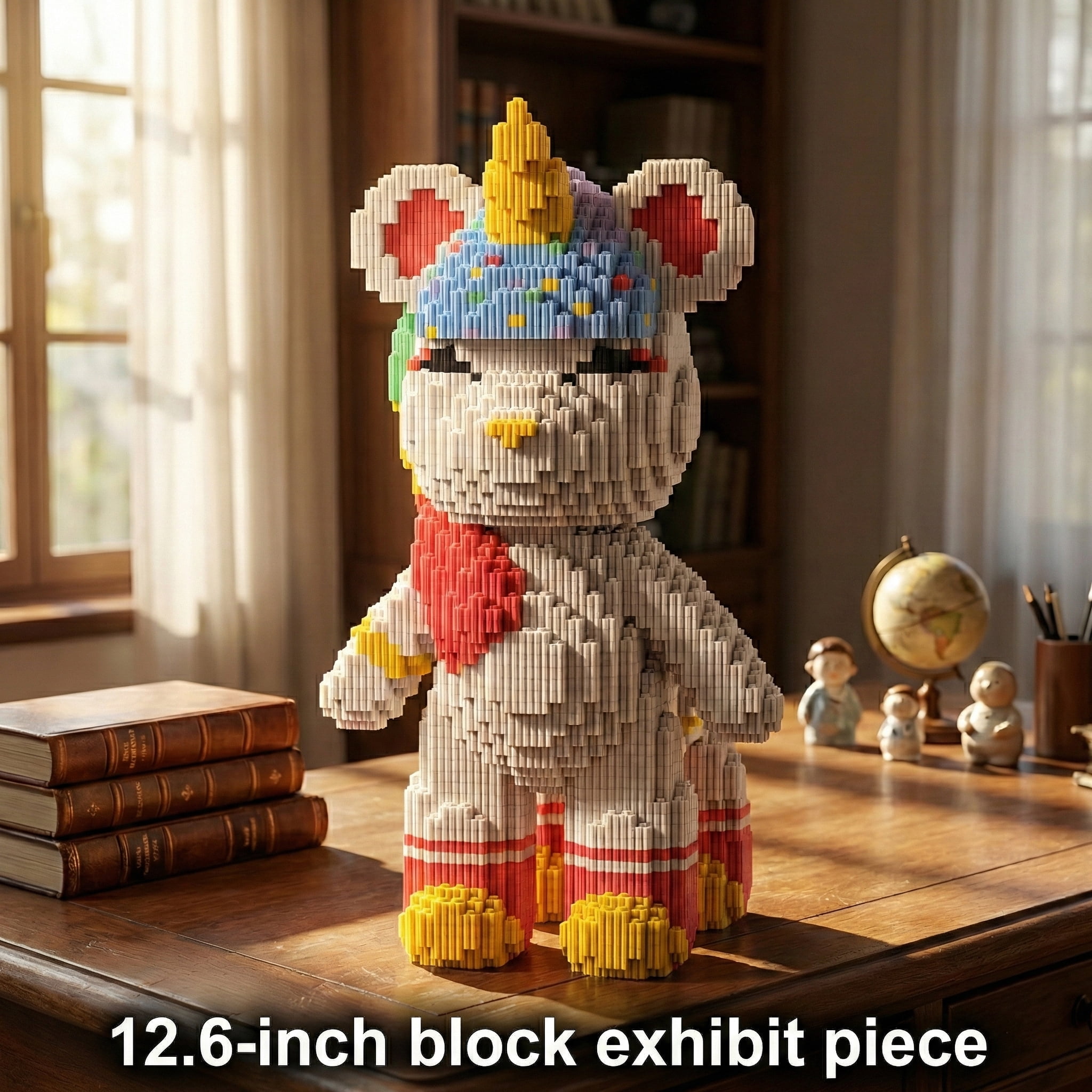 SehrKlug Unicorn Teddy Bear Micro Building Blocks for Adults, Ages 14+, Mindful-Build Collectible Bricks Set, Aesthetic Room Decor Gifts, 5100 pcs