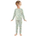thumbnail image 3 of Dailycode Cotton Pajama Set Snug Fit Long Sleeve Top and Pants for 18M-8Y Cute Wild Flower, 3 of 7