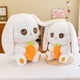 thumbnail image 4 of Conejo de peluche de juguete muñeca de trapo niña linda zanahoria tiro almohada figurita niña muñeca durmiente regalo de cumpleaños, 4 of 4