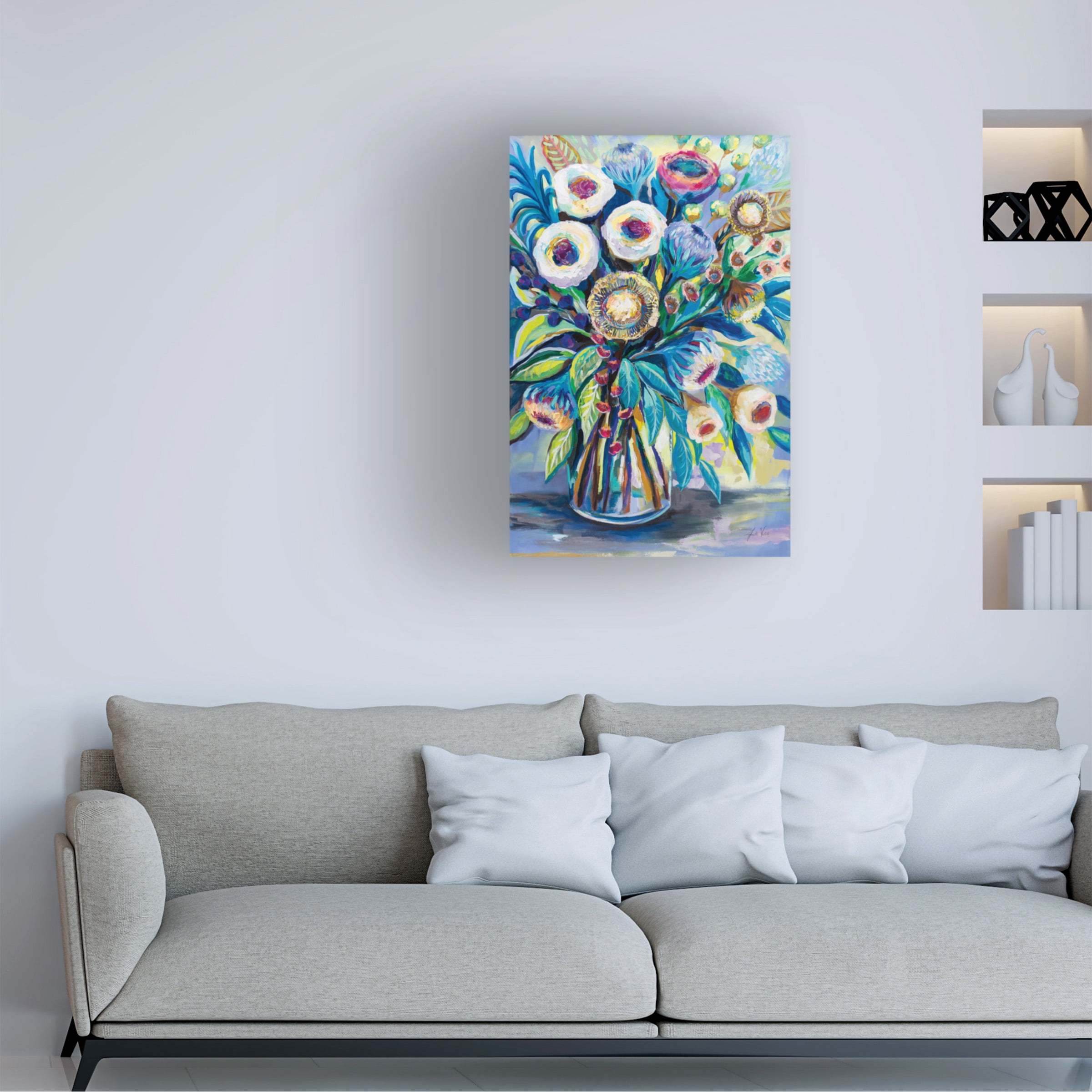 Jeanette Vertentes 'Bountiful Bouquet' Canvas Art