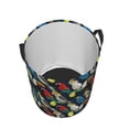 thumbnail image 5 of Uemuo Parrot Pattern Circular Laundry Hamper Basket with handles,Collapsible laundry basket,Large capacity laundry hamper,Laundry Organizer-Small, 5 of 8