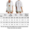 thumbnail image 2 of Conjuntos De 2 Piezas Conjunto de 2 piezas para mujer, cárdigan de encaje ondulado, conjunto de camisa y pantalones cortos, ropa de playa de verano Cgtredaw M Blanco para Mujer, 2 of 7