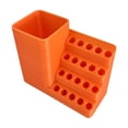thumbnail image 1 of "Orange CNC Drill Bit Organizer With Cup Holder 4 Size Options Plastic Storage Rack For Drill Bits & Tools Ideal For Workshop & Garage Organization", 1 of 4