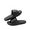 black, variant on Luxe Bath Slides for Couples - Ultra Plush Slippers with Cloud-Like Comfort for Women & Men, Spa-Day Experience at Home