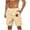 Beige, variant on LpwkSSA Mens Solid Color Swim Trunks Quick Dry Fabric Design Elastic Waistband Relaxed Silhouette for Beach Trips Beige XXL