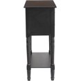thumbnail image 5 of Entryway Table with Storage, Rustic Small Console Table w/ 3 Drawers & Open Bottom Shelf, Skinny Wood Console Table, Narrow Sofa Side Table for Living Room, Foyer, Entry Table, Black, 5 of 7