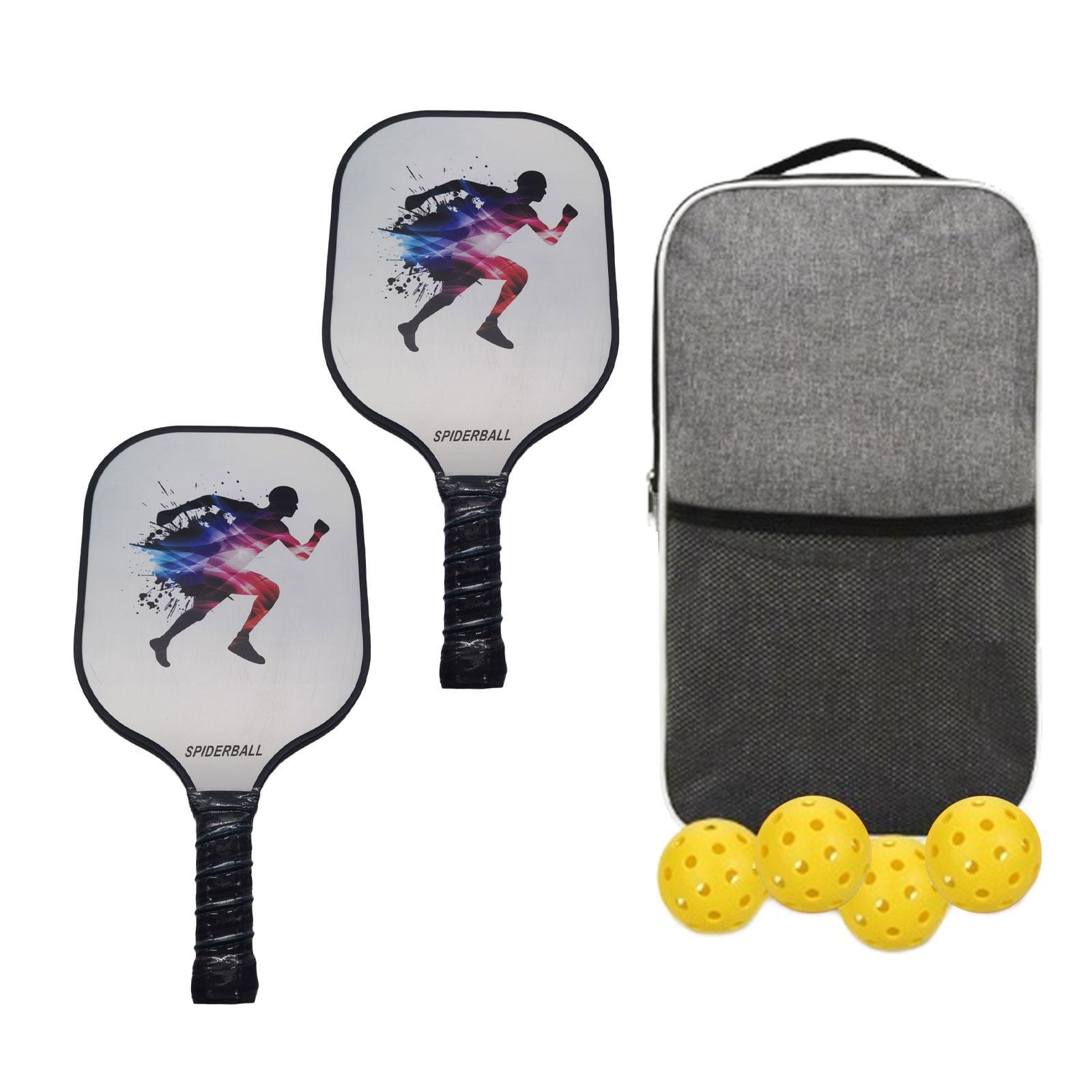Pickleball Paddle Set, Pickle Ball Paddle Includes 2 Rackets, 4