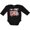 AB-Black, variant on Inktastic I'm 1 Fire Truck 1st Birthday Boys or Girls Long Sleeve Baby Bodysuit