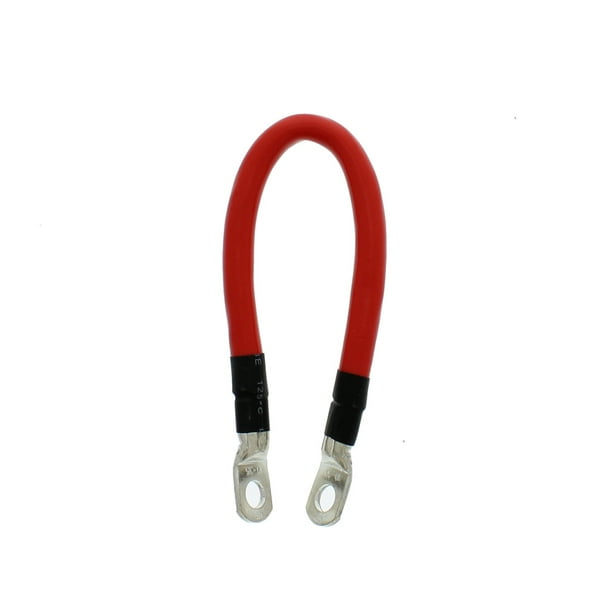 ABN Marine Battery Cable & Tinned Lug 1’ Foot 2Gauge in Red w/ 3/8