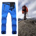 thumbnail image 6 of Womens Ski Pants Softshell Thick for Travel Hiking blue, 6 of 8