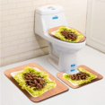 thumbnail image 1 of ABPHQTO Insectos fritos Juego de alfombras de baño de 3 piezas Alfombra de baño Alfombra de contorno y tapa de inodoro ABPHQTO  Cont-CHAPPLE-17319, 1 of 2