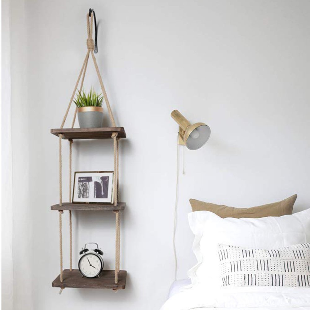 Modern 3Tier Solid Wood Tiered Shelf with Adjustable Shelves Walmart