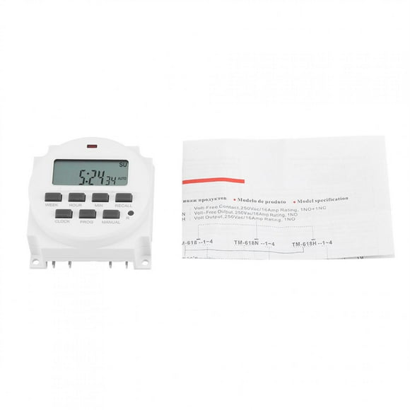 Tbest Control Switch Timer , Digital Timer, 12V For Fans Lights Ventilation Heaters