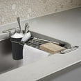 thumbnail image 3 of Kohler 5473-CHR 14.6-17.6 in. Charcoal & Stainless Steel Kitchen Sink Utility Rack, 3 of 6