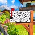 thumbnail image 4 of Black and White Halloween Mailbox Cover Spooky Spider Web Horror Bat Scary Magnetic Mailbox Cover Happy Halloween Mail Box Wraps Post Letter Box Cover Standard Size 18x21 Inch for Home Yard, 4 of 6