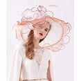 thumbnail image 4 of Women's Organza Saturday Horse Racing Derby Day Wide Brim Church Hat, 4 of 4