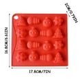 thumbnail image 7 of BSJJY Silicone Chocolate Molds - 16 Cavity Mini Christmas Candy Molds, Nonstick Silicone Bakeware for Chocolate, Candy, Gummy, Biscuit or Wax,1PCS, 7 of 7