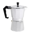 thumbnail image 2 of Fiocias 3-Cup Stovetop Espresso Maker Moka Pot, Italian Design, Stainless Steel 3 Cups, 2 of 9