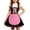 Pink, variant on Festival Girl Role Play Waist Wrap Half Skirt Kitchen Party Children's Skirt Role Play 5 15 Years
