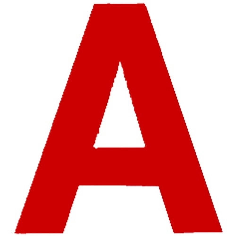 Chartpak, CHA01052, Vinyl Helvetica Style Letters/Numbers, 1 / Pack, Red