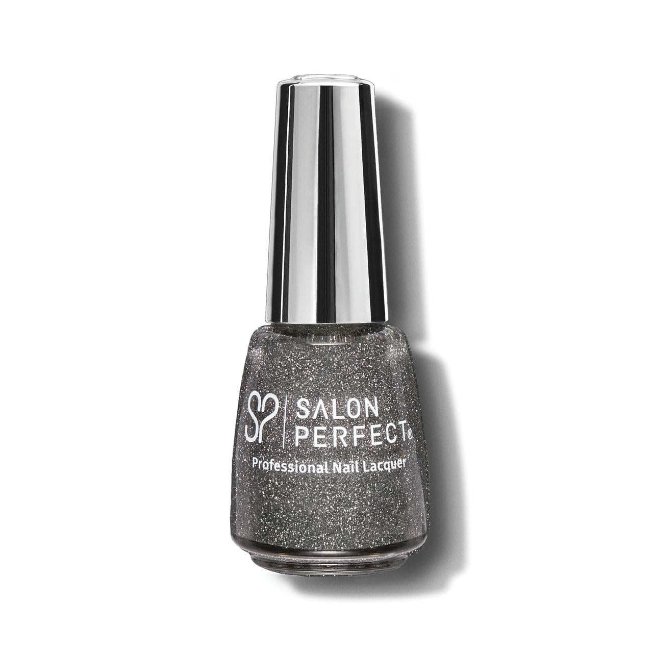 Salon Perfect Flash Nail Polish, 376 Shine & Dandy, Purple Glitter