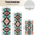 thumbnail image 4 of Colorful Geometric Triangle Diamond Pattern Kitchen Rugs Sets Of 3,Kitchen Runner Rugs Non Skid Washable,Decorative Kitchen Floor Mats for Kitchen,Sink,Laundry,17"x30"+ 17"x47" + 17"x59", 4 of 6