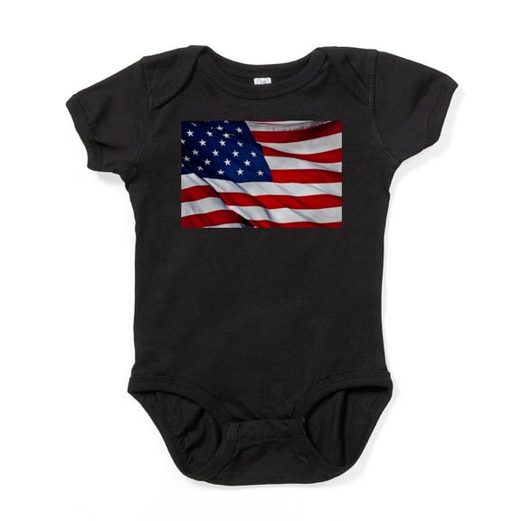 CafePress - United States Flag In All Her Glory - Cute Infant Bodysuit Baby Romper - Size Newborn - 24 Months