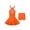 A Orange, variant on iiniim Big Kids Girls Rumba Samba Latin Dance Stage Performance Outfits Ruffle Hem Dress