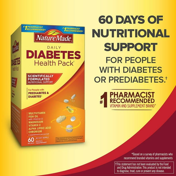 Nature MadeÂ® Daily Diabetes Health Pack Dietary Supplement (60 pk.)