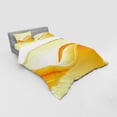 thumbnail image 3 of Ambesonne Abstract Bedding Set 3 Pcs, Vibrant Waved Line, Twin XL, Orange Yellow, 3 of 3