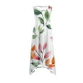 thumbnail image 5 of Blczomt Summer Dresses for Women Casual Floral A-Line Tank Dress Orange Midi Sleeveless Women's Fashion, 5 of 8