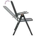 thumbnail image 5 of vidaXL Folding Garden Chairs 2 pcs Expanded Metal Mesh Anthracite, 5 of 5