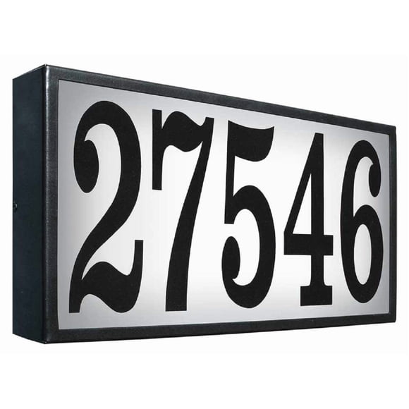 Placa de Dirección Iluminada Qualarc Serrano XL Acero Negro