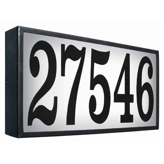 Placa de Dirección Iluminada Qualarc Serrano XL Acero Negro