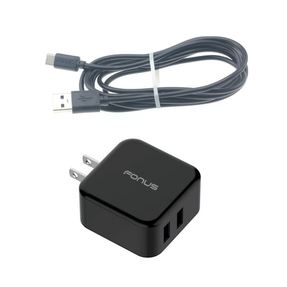 30W Quick Home Charger for Nokia G400 5G Phone - 6ft USB Cable 2-Port USB Power Cord Travel Wall AC Adapter X2B Compatible With Nokia G400 5G Model