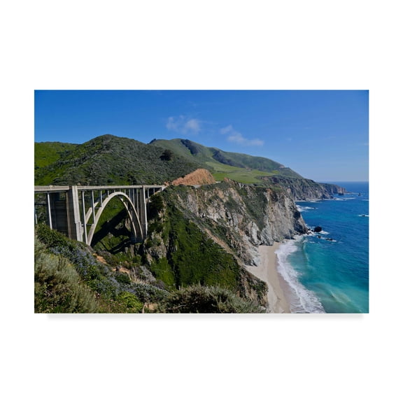 Trademark Fine Art 'Bixby Bridge' Canvas Art by American School