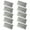 Light Grey, variant on AYYUFE 10Pcs Golden Border Envelope V Flap Quick Seal Vintage Luxury Office Check Letter Mailing Birthday Greeting Graduation Wedding Parties Invitation Envelope Kit