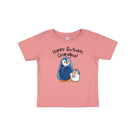 

Inktastic Happy Birthday Grandpa!- Cute Penguins Gift Baby Boy or Baby Girl T-Shirt