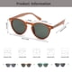 thumbnail image 2 of Gafas de sol retro redondas hnbliv con protección UV400 marrón, 2 of 3