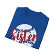 thumbnail image 5 of Sister Baseball, Gildan Unisex Softstyle T-Shirt, Sports Graphic Tee, S-3XL, 5 of 5