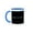 Blue/White, variant on 3drose, Saitama Decorative Text - White on Black, 15oz Mug