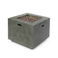thumbnail image 4 of Bellvue Outdoor 33-Inch Square Fire Pit, Concrete, 4 of 9