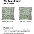 thumbnail image 6 of Sage Green Boho Throw Pillow Covers 20x20 Inch Bohemian Carpet Ethnic Pillow Cases Vintage Geographic Persian Rug Farmhouse Throw Pillows Set of 2 Home Decor for Room Porch Patio Couch Outdoor, 6 of 6